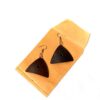 Boucles d'oreilles en noix de coco poli