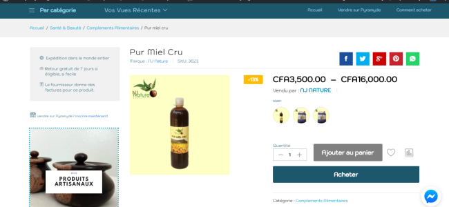Product page
